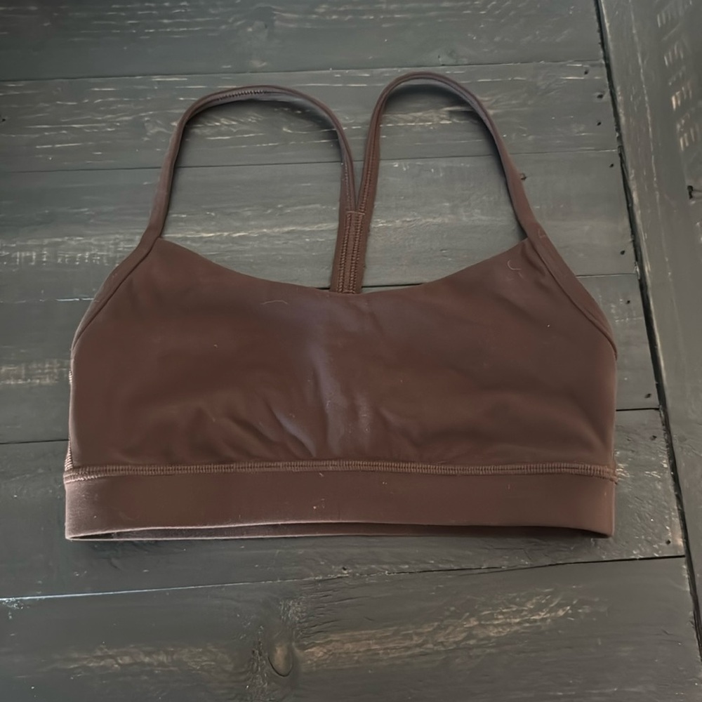 Size 4 Lululemon sports bra in brown